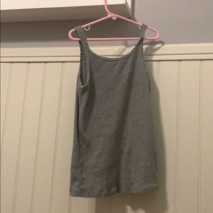 Tank top with lettuce trim